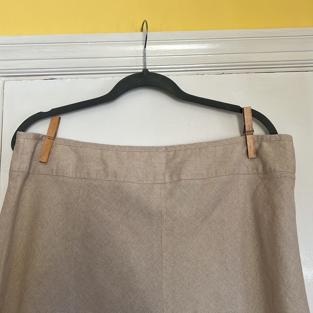 Charter Club 100% linen a-line skirt - Picture 2 of 4